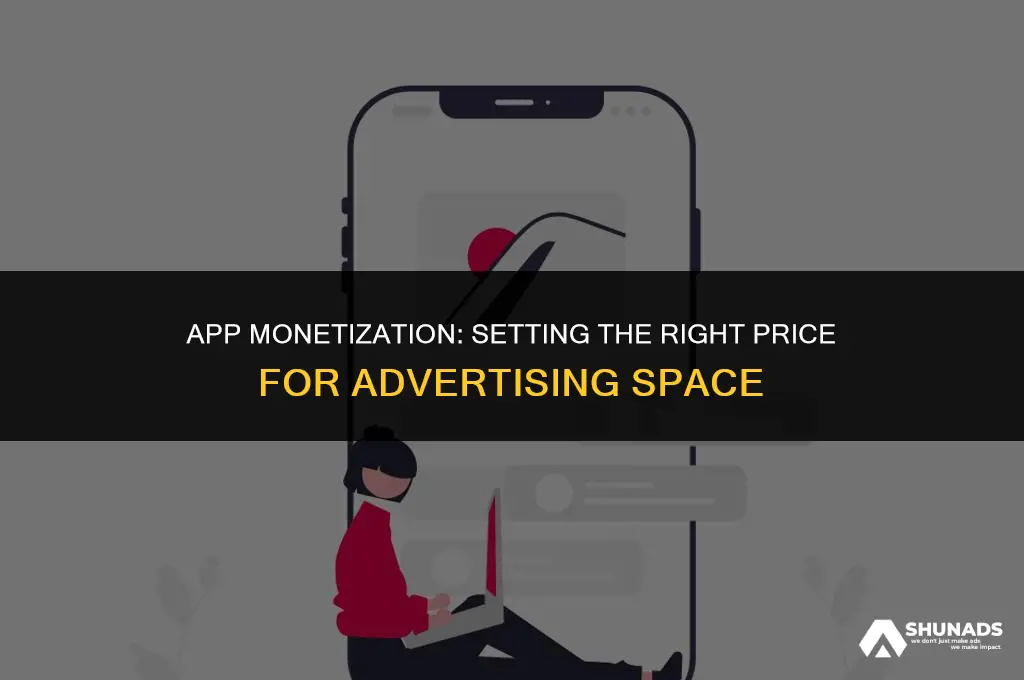 how much should i charge for advertising on my app