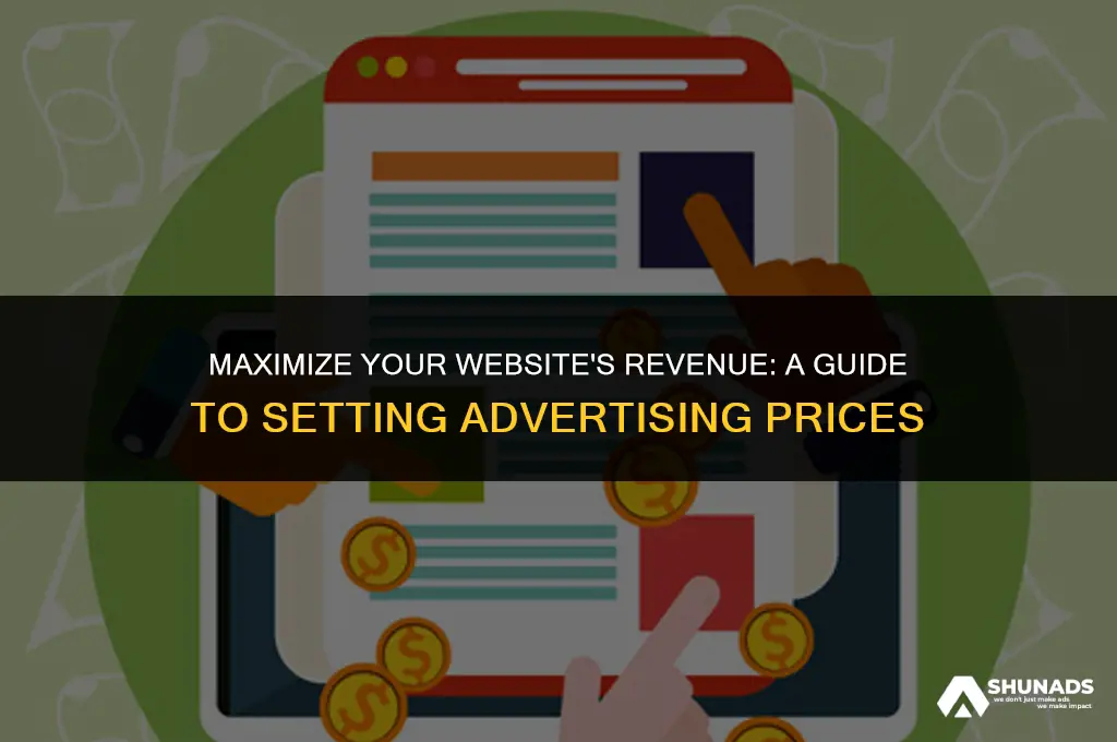 how much should i sell advertising for on my website