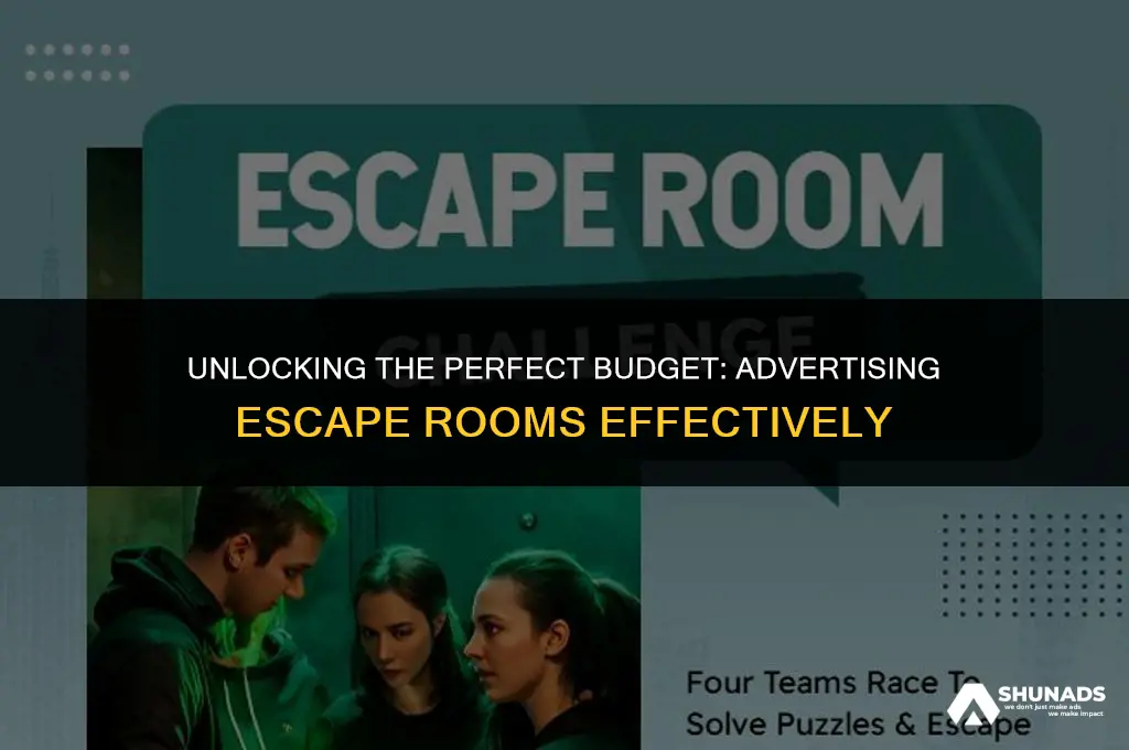 how much should you pay for advertising escape rooms