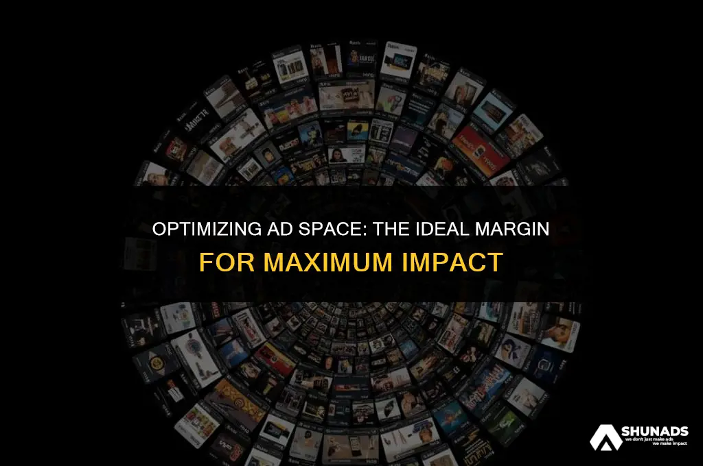 how much space margin should you leave on an advertisement