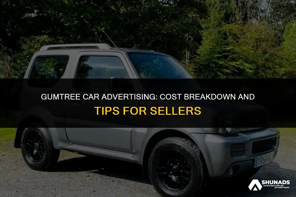 how much to advertise a car on gumtree