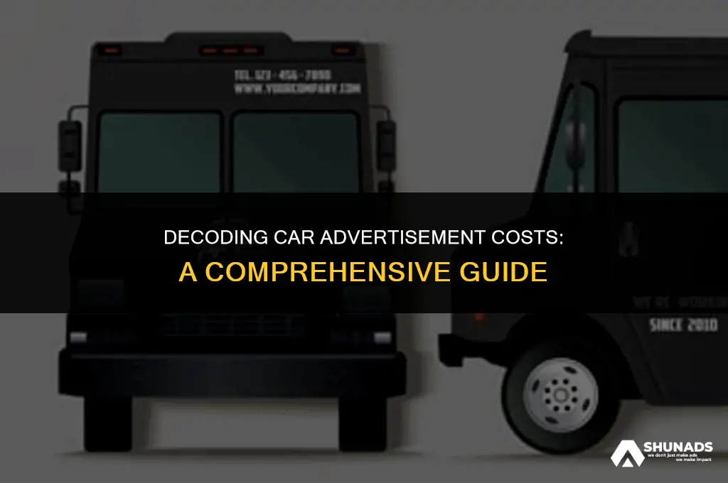 how much to advertise a ccar for