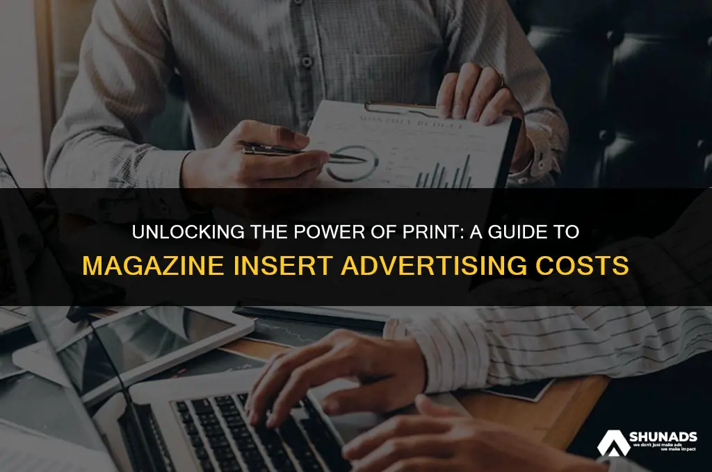 how much to advertise as a magazine insert