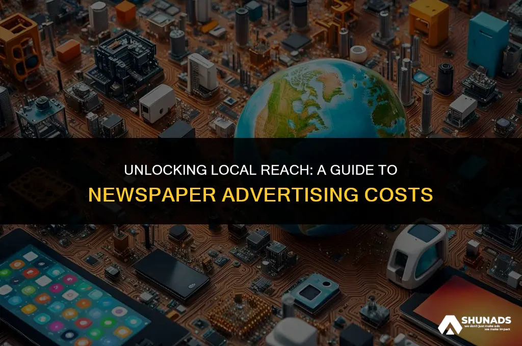 how much to advertise in a local newspaper