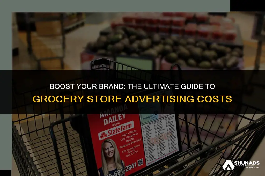 how much to advertise in grocery stores