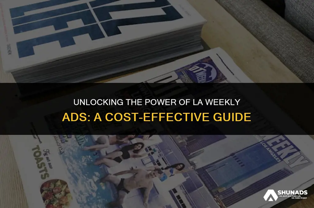 how much to advertise in la weekly