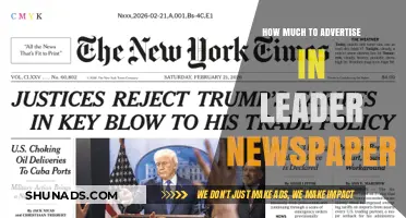 Unlocking the Power of Print: Advertising Costs in Leader Newspaper