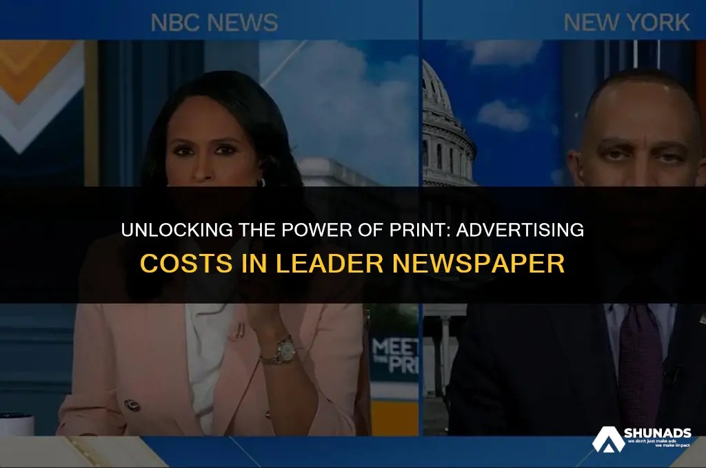 how much to advertise in leader newspaper