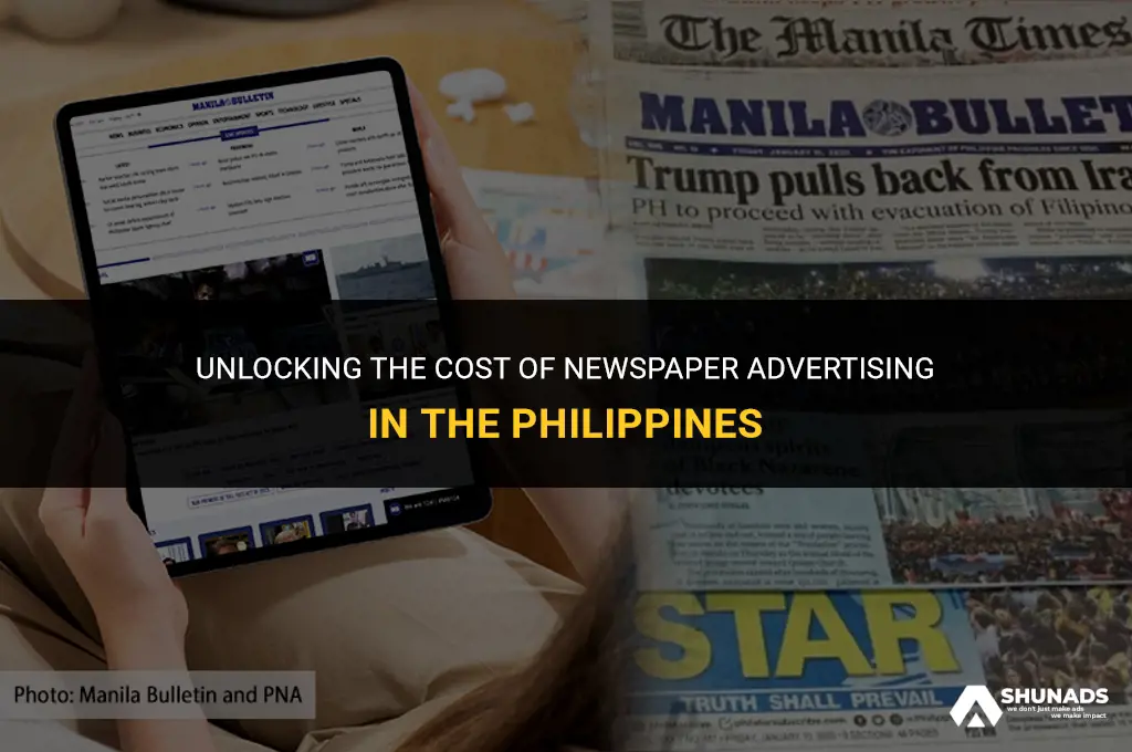 how much to advertise in newspaper philippines