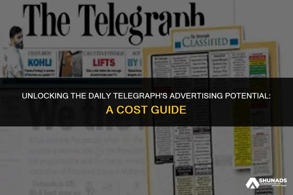 how much to advertise in the daily telegraph