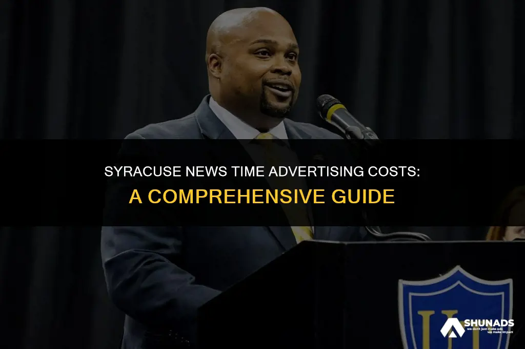 how much to advertise in the syracuse news time