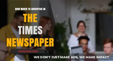 Unlocking the Cost of Advertising in The Times Newspaper