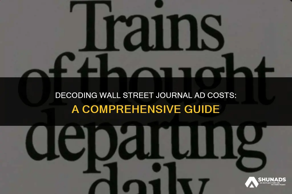 how much to advertise in wall street journal
