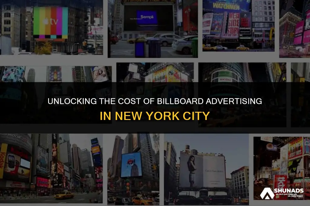 how much to advertise on a billboard in new york