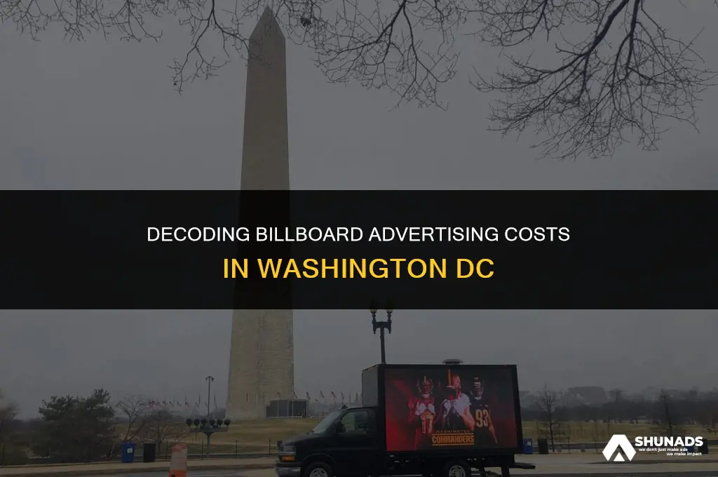 how much to advertise on a billboard in washington dc