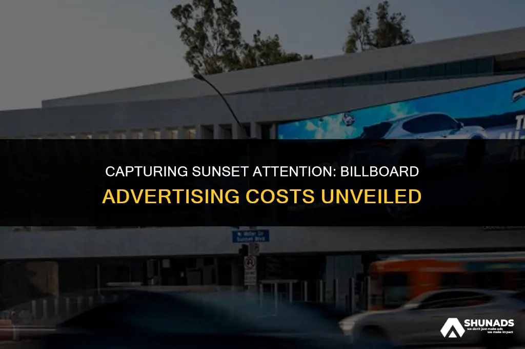 how much to advertise on a billboard on sunset