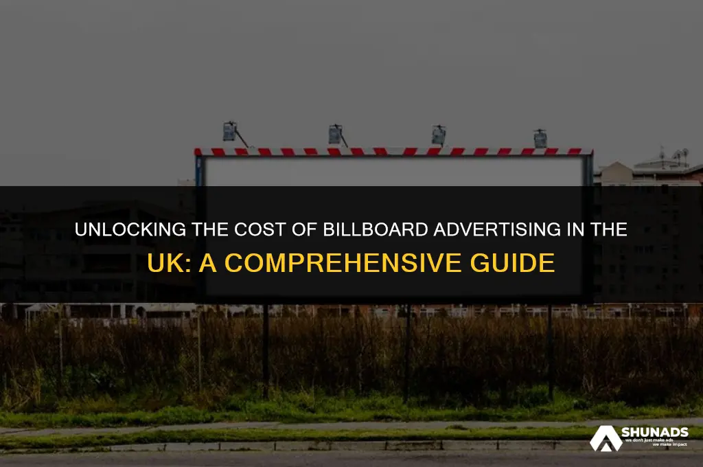 how much to advertise on a billboard uk