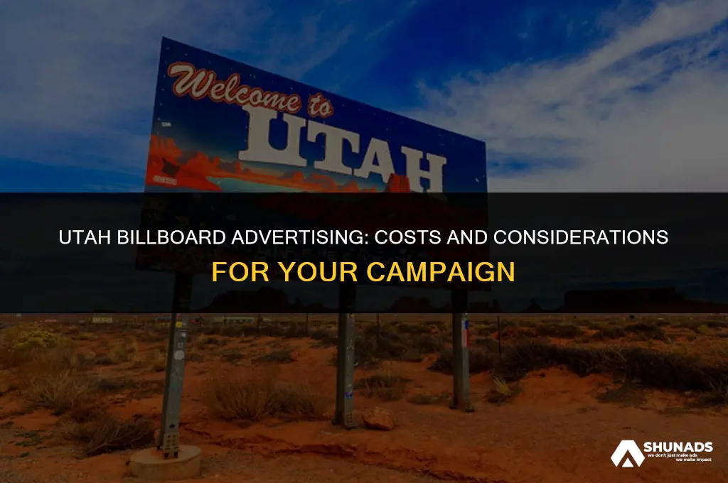 how much to advertise on a billboard utah