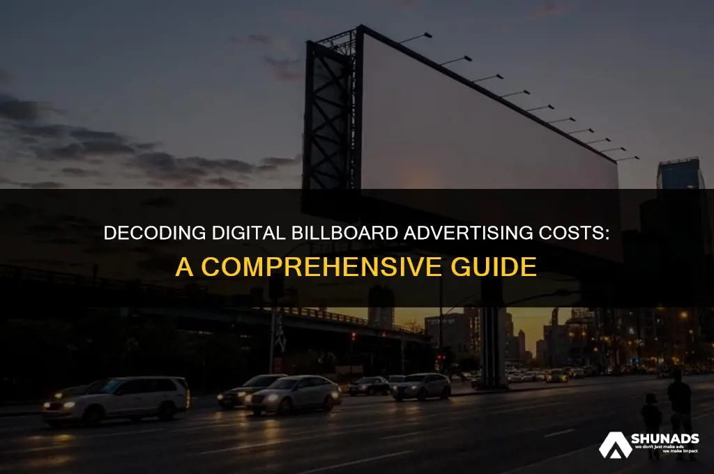 how much to advertise on a digital billboard