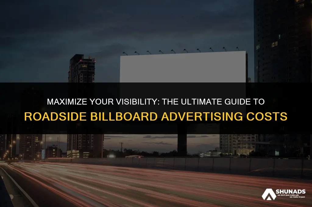 how much to advertise on a roadaide billboard