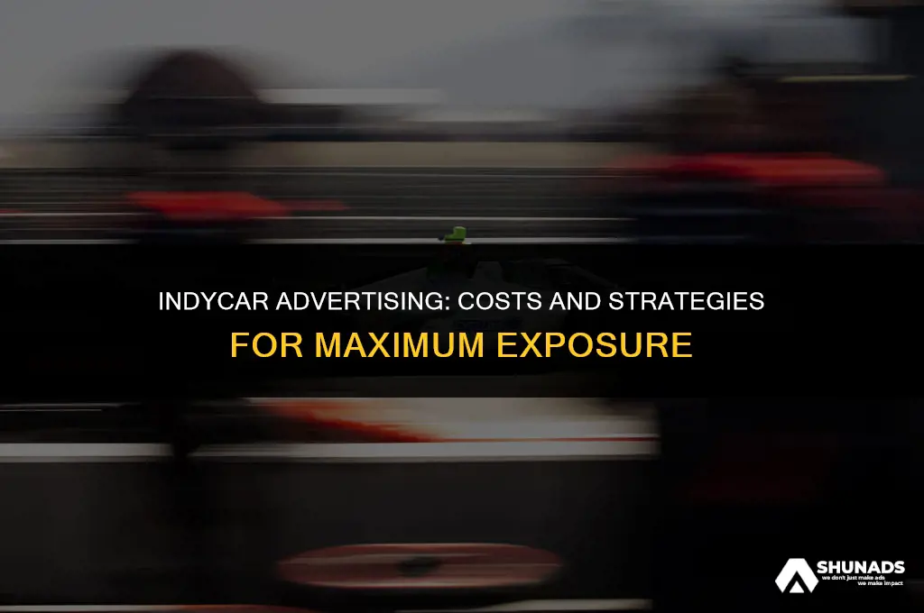 how much to advertise on an indy car