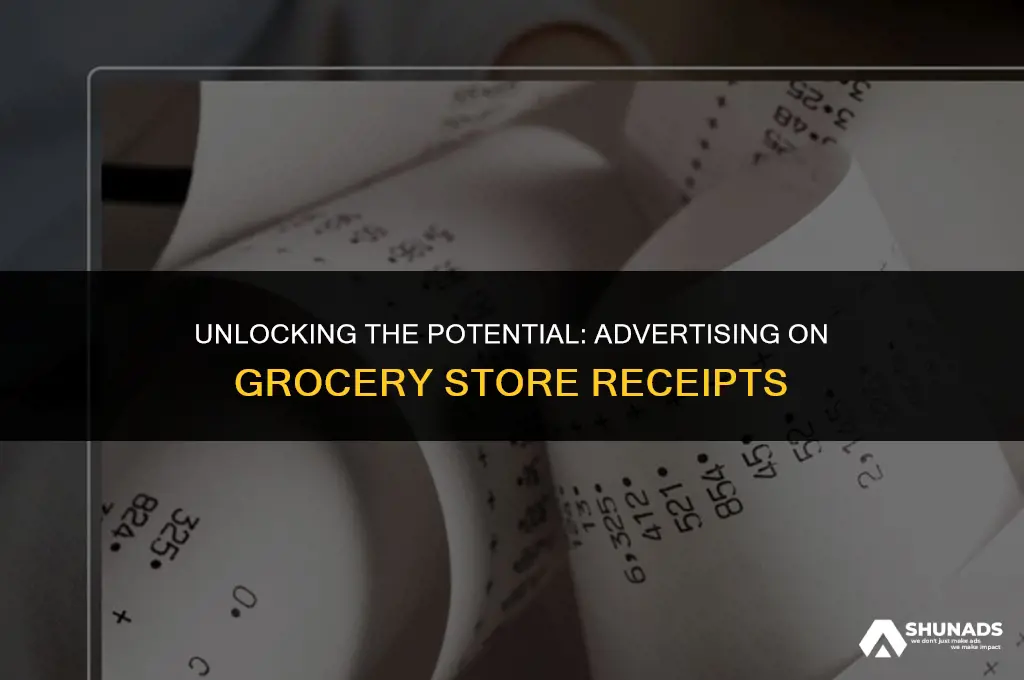 how much to advertise on back of grocery store receipts