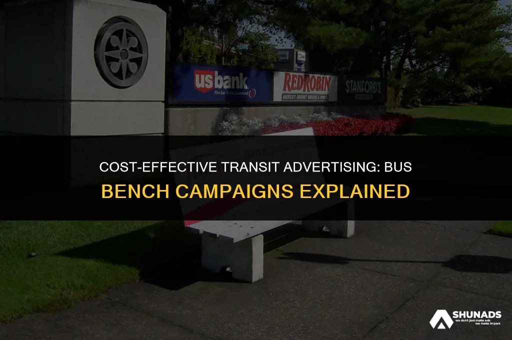 how much to advertise on bus benches