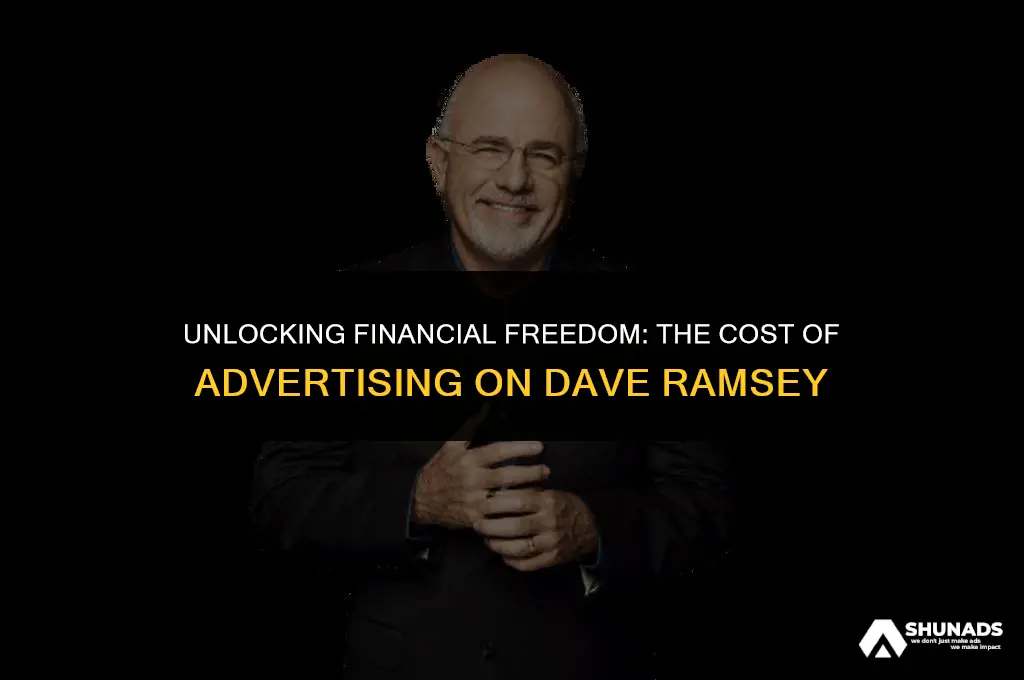 how much to advertise on dave ramsey