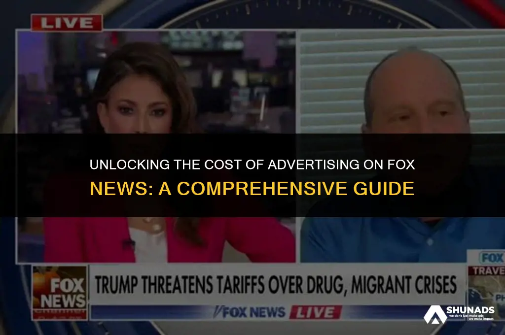 how much to advertise on fox news