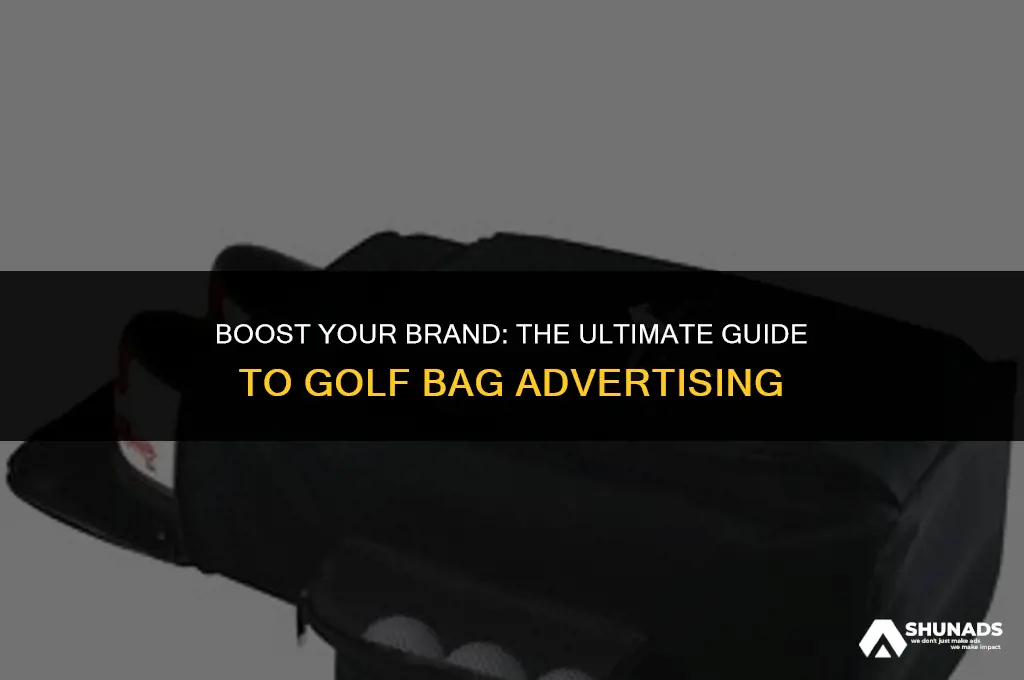 how much to advertise on golfers bag