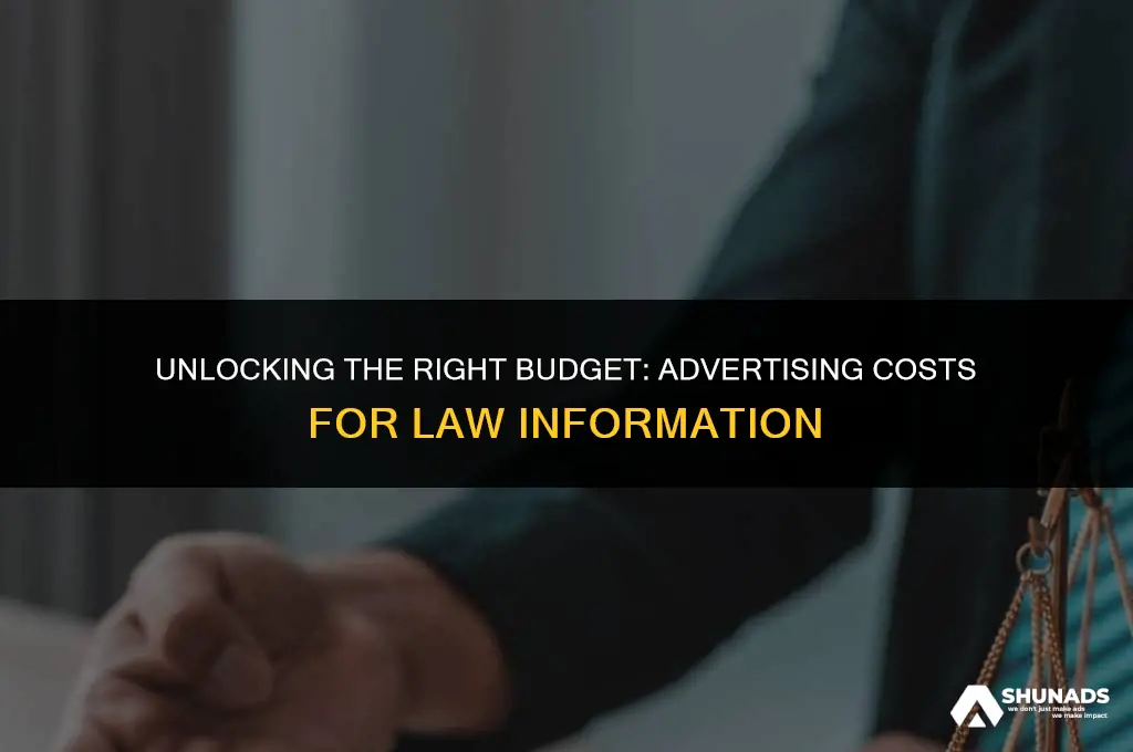 how much to advertise on law info