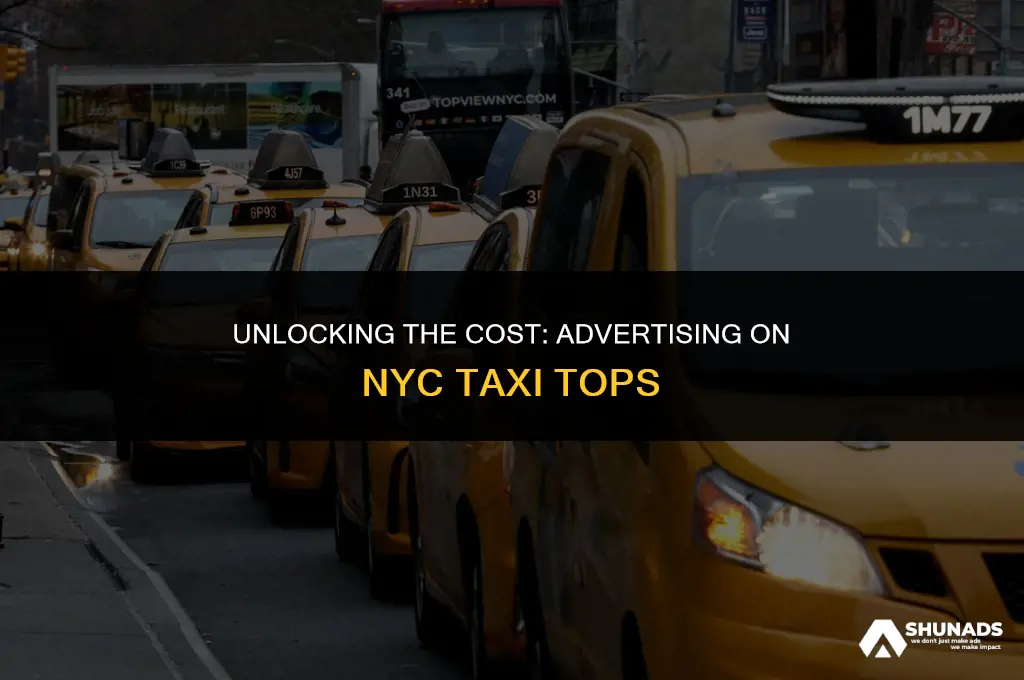 how much to advertise on nyc taxi taps