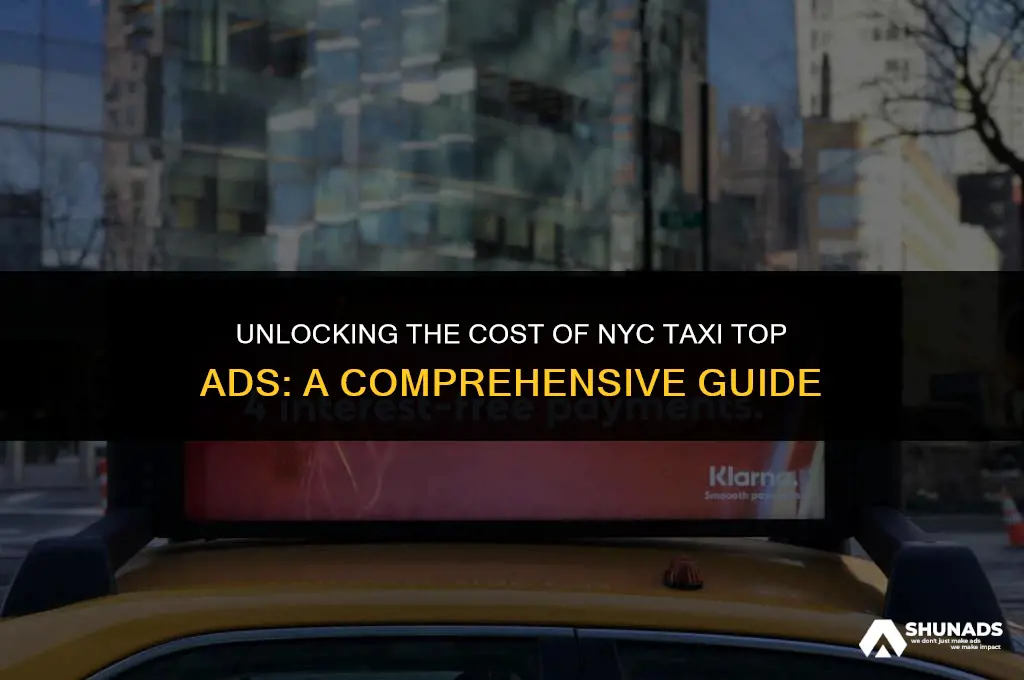 how much to advertise on nyc taxi tiocs