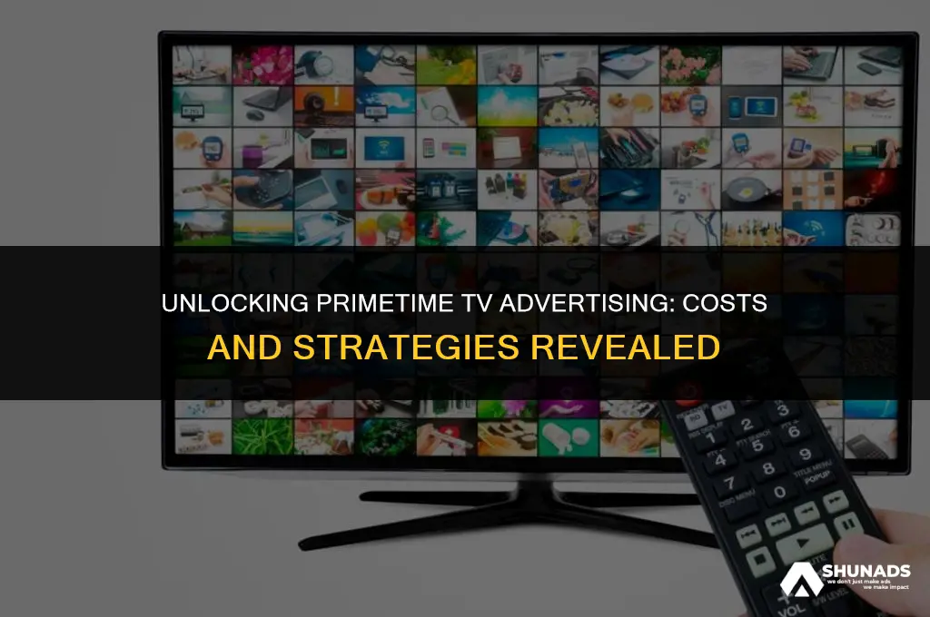 how much to advertise on prime time tv