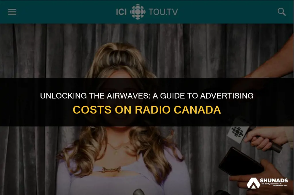 how much to advertise on radio canada
