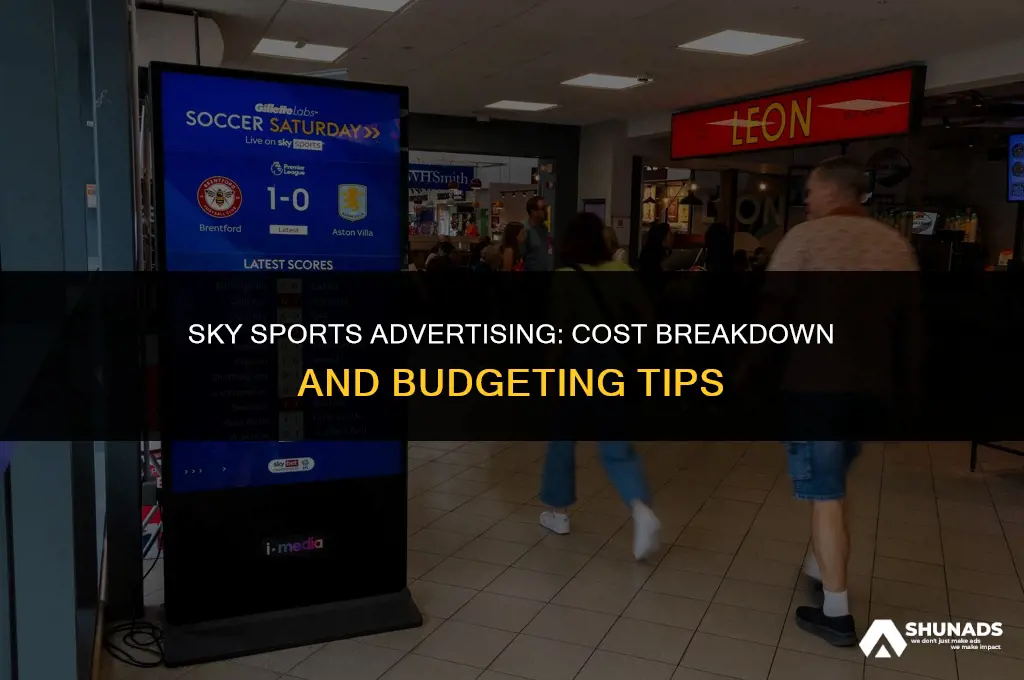 how much to advertise on sky sports