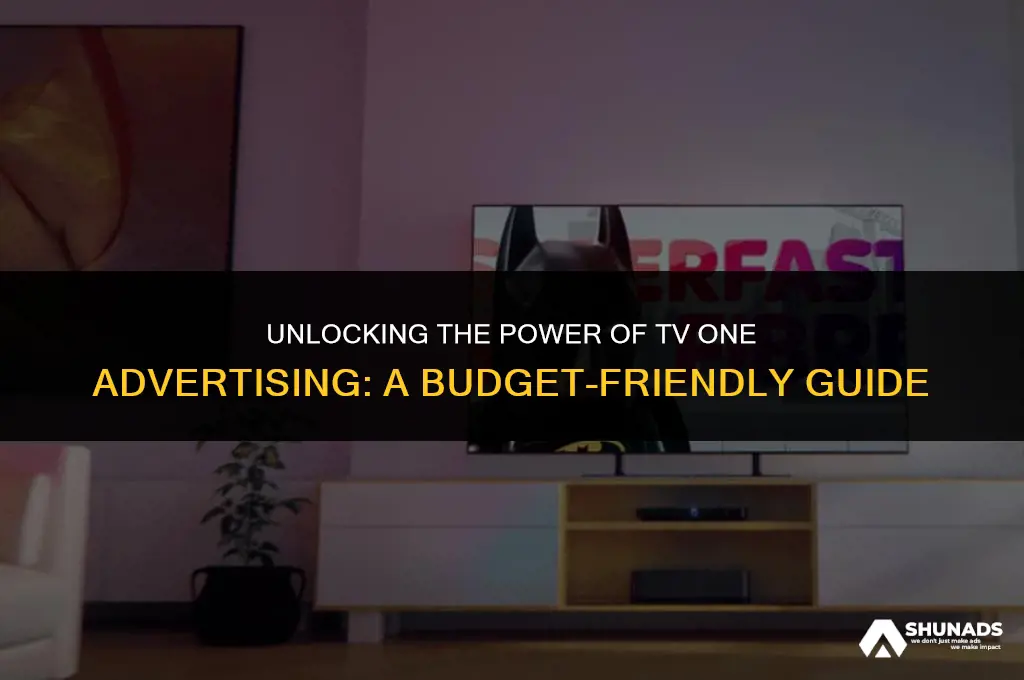 how much to advertise on tv one