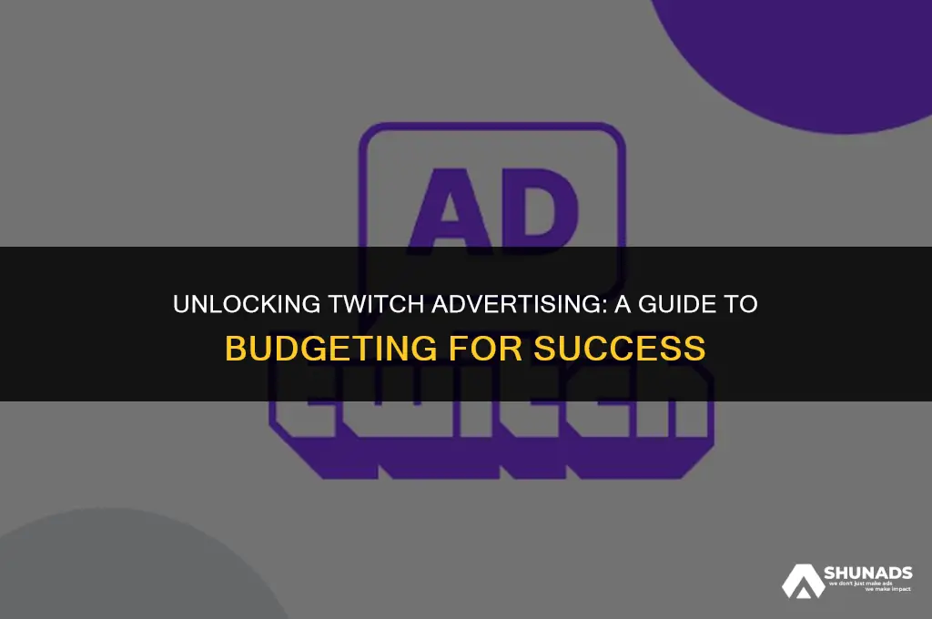 how much to advertise on twitch
