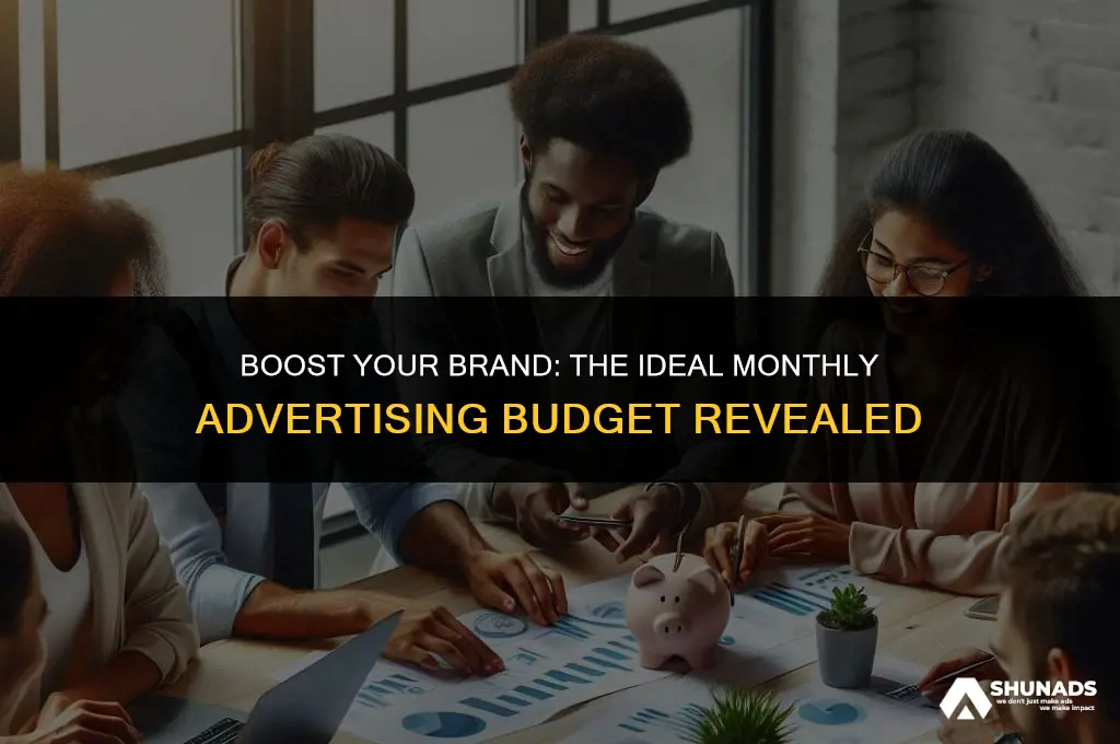 how much to advertise per month
