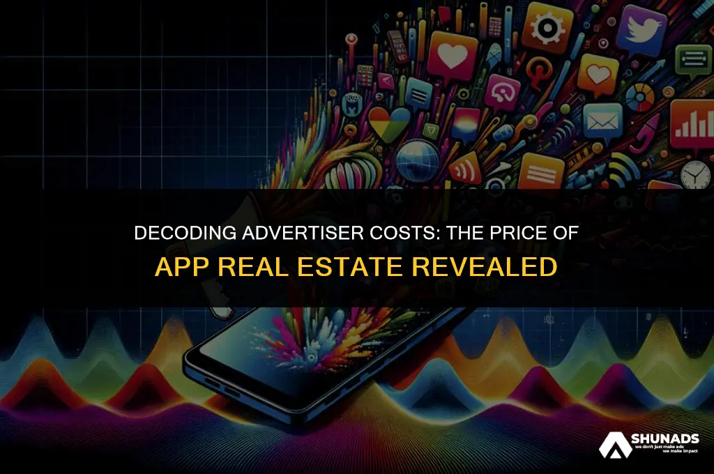how much to advertisers pay for space on applications