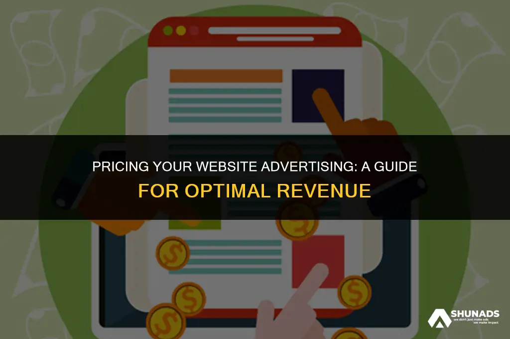 how much to chage for advertising a web site