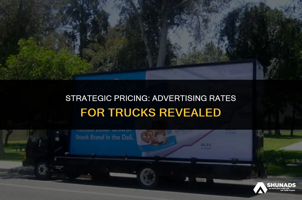 how much to charge for advertising on the trucks