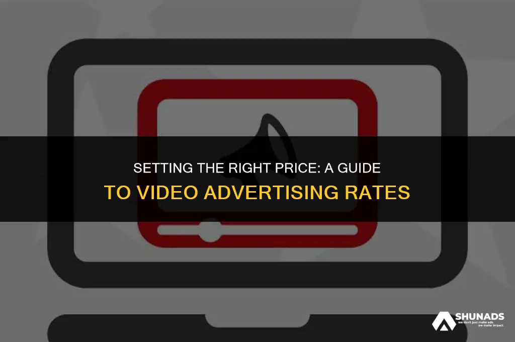 how much to charge for video advertising