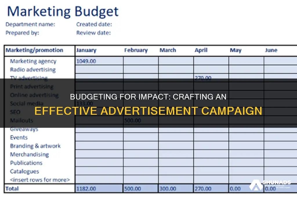how much to do an advertisement campaign