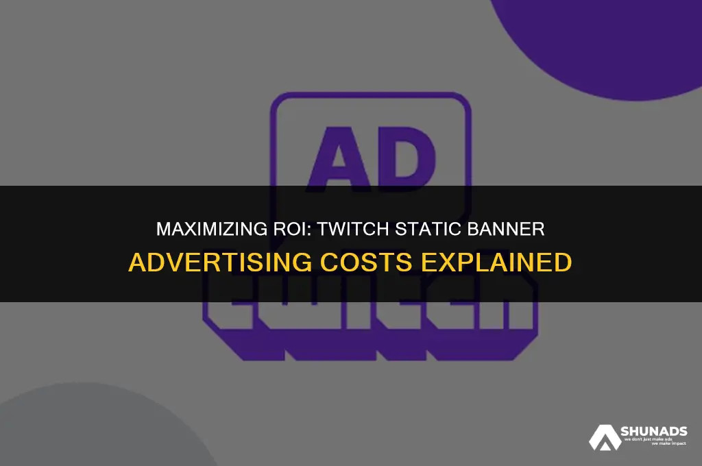 how much to for twitch static banner advertising