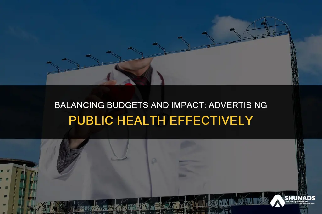 how much to spend on advertising public health