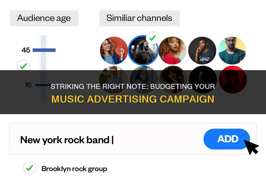 how much to spend on an advertising campaign musician