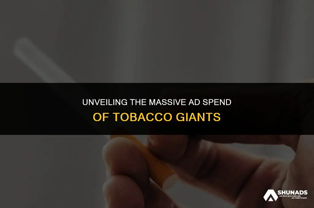 how much tobacco companies spend on advertising