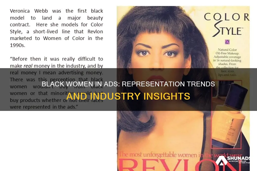 how often are black women used in advertisments