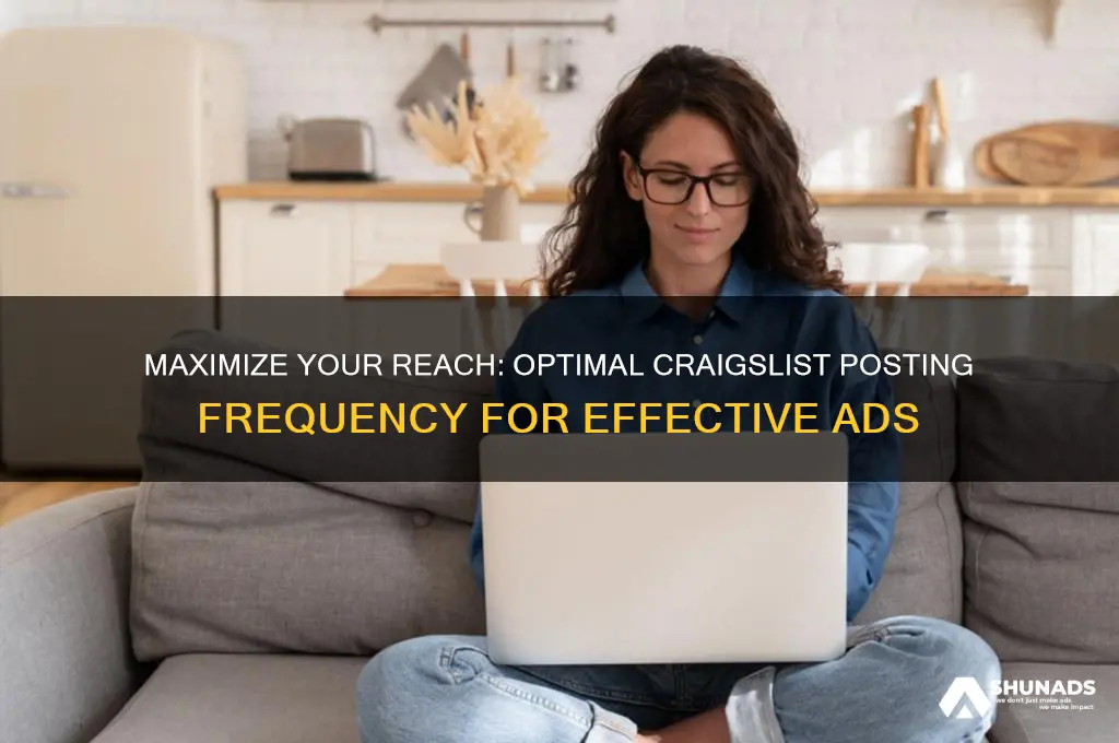 how often can you advertise on craigslist